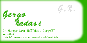 gergo nadasi business card